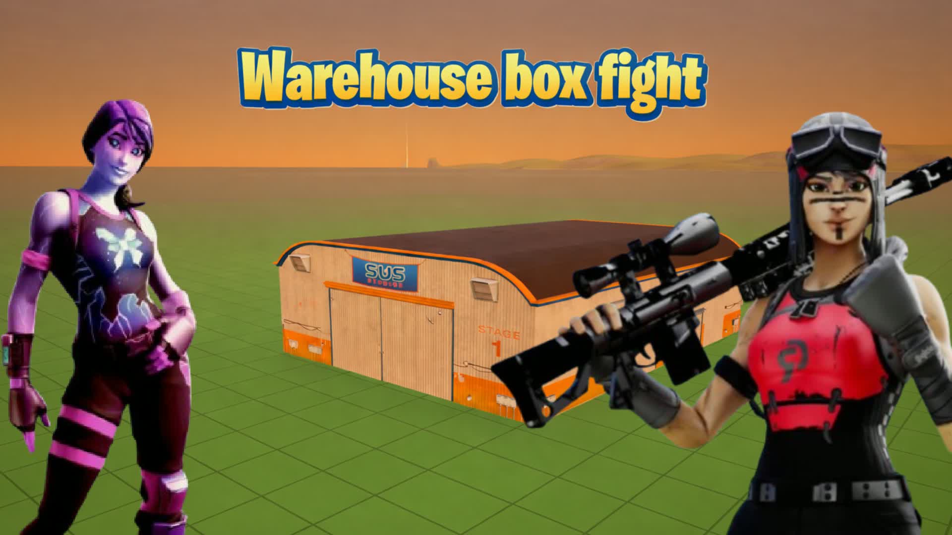 倉庫のボックスファイト