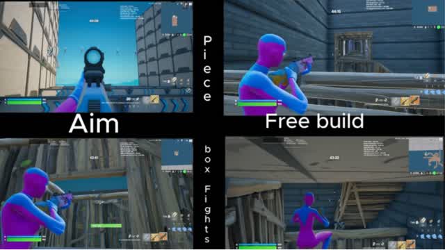1V1 Piece aim box fights and freebuild
