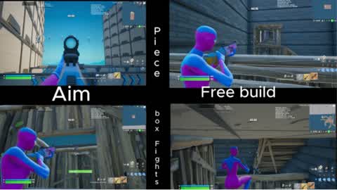 1V1 Piece aim box fights and freebuild