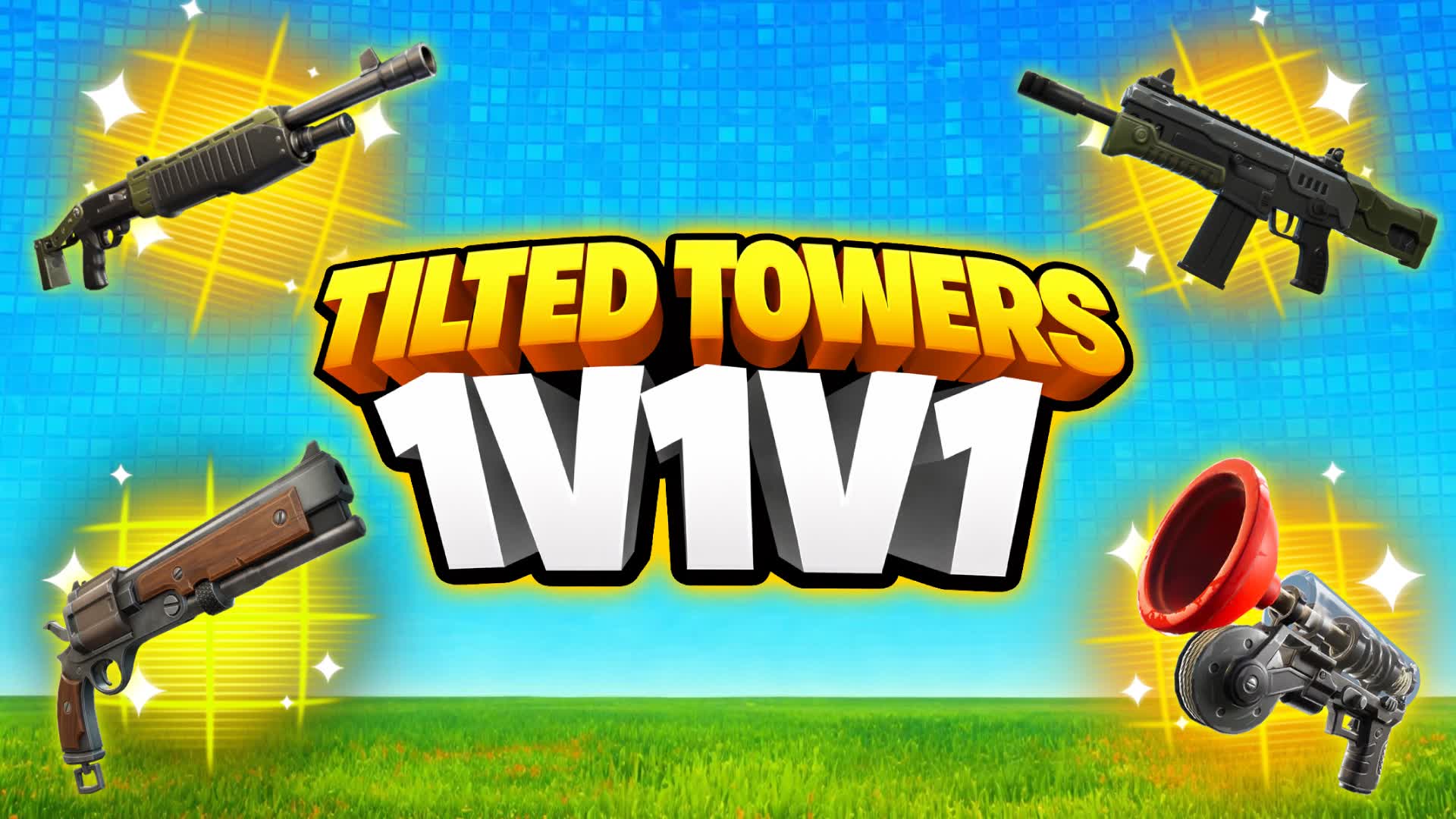 1v1v1 Tilted Towers! 1v1 FREE FOR ALL