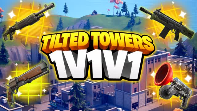 1v1v1 Tilted Towers! 1v1 FREE FOR ALL