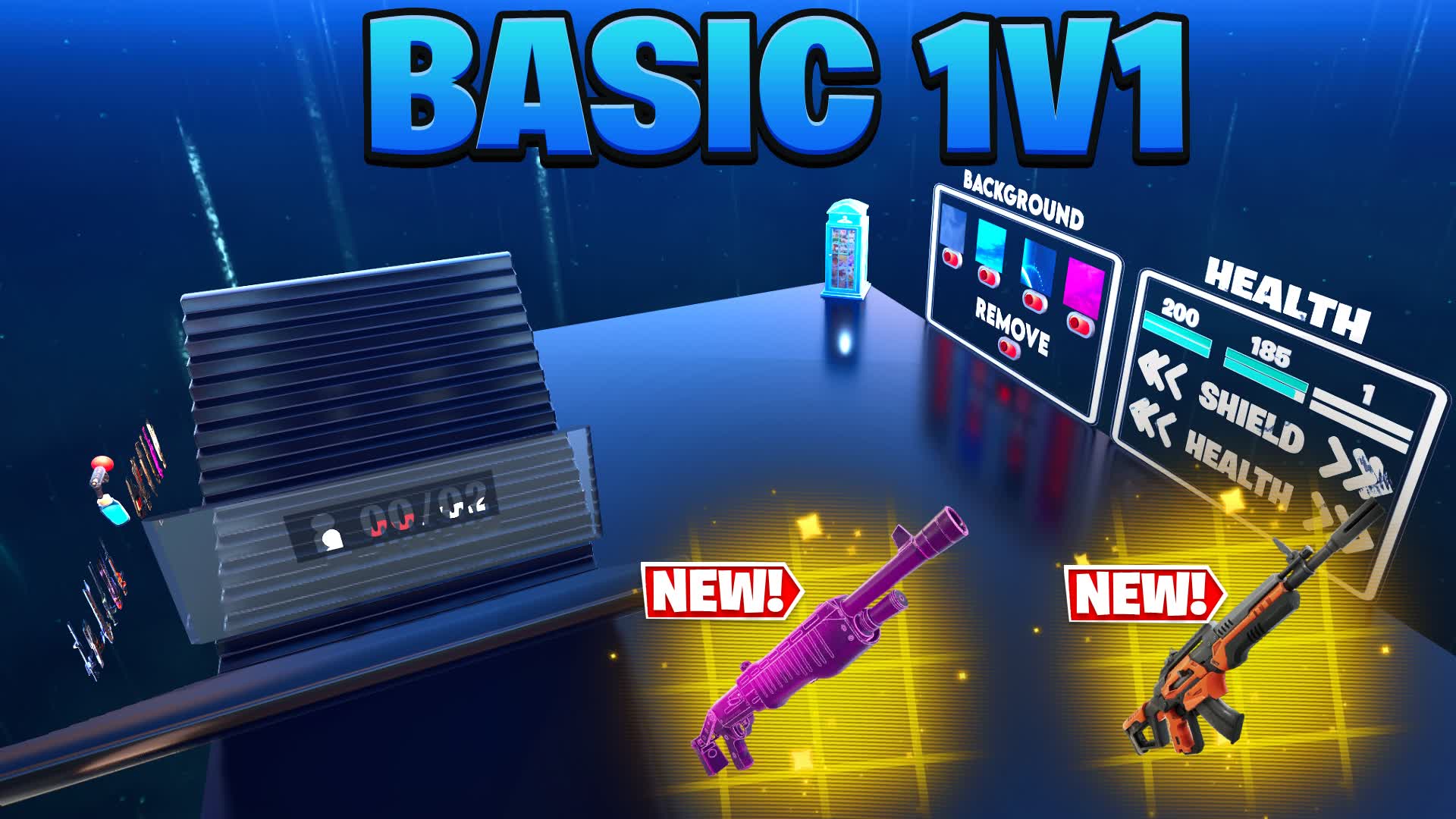 BASIC 1V1 PROS 2510-7302-8646 by neexo - Fortnite Creative Map Code ...
