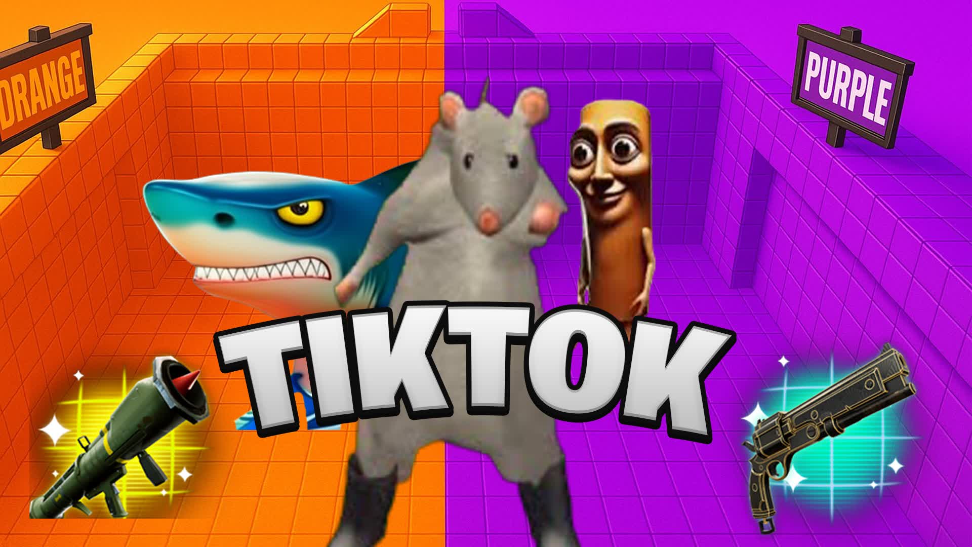TIKTOK ORANGE VS PURPLE