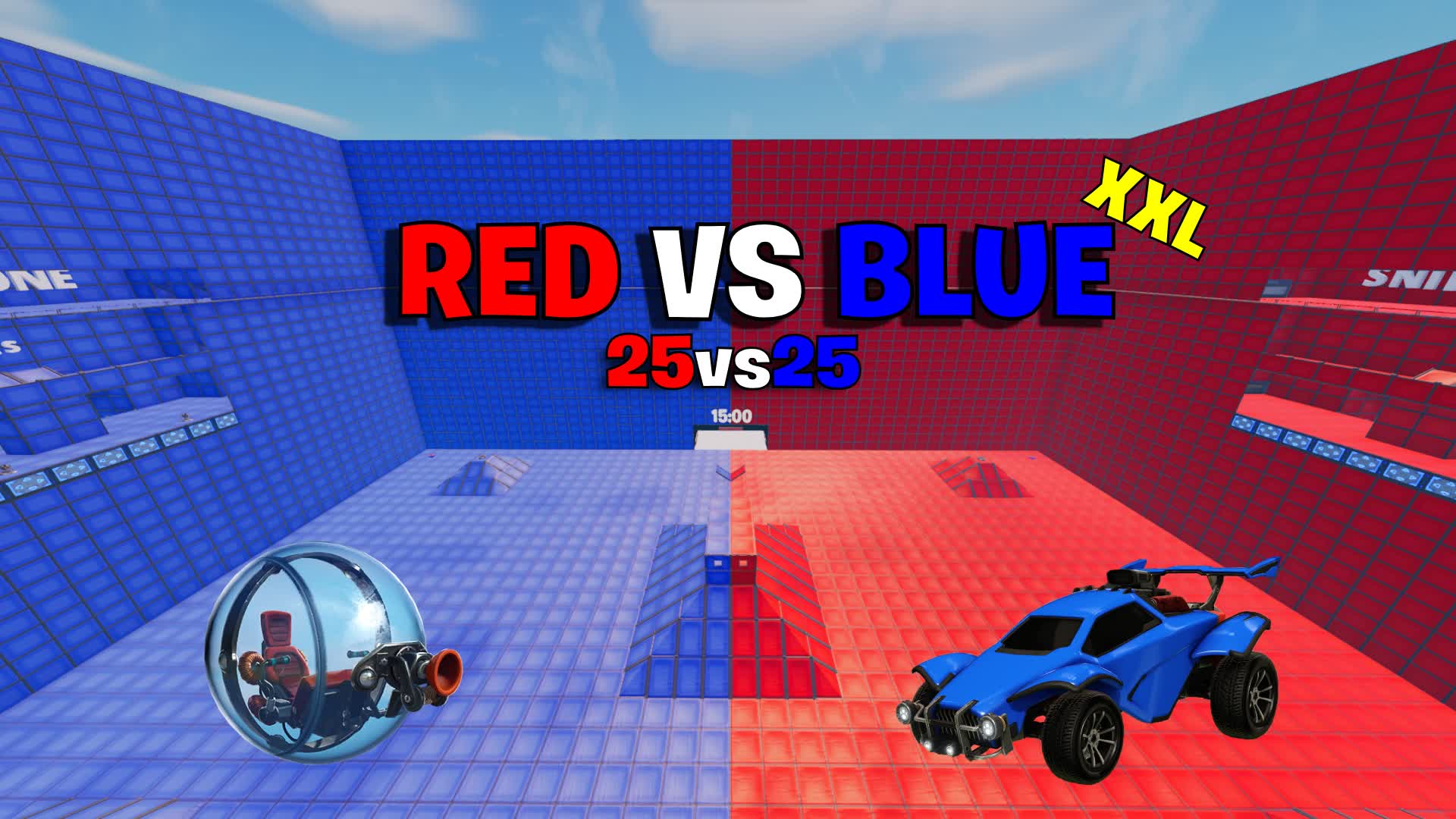 RED💗VS BLUE💙XXL 098635405976 by jugonpe Fortnite Creative Map Code Fortnite.GG