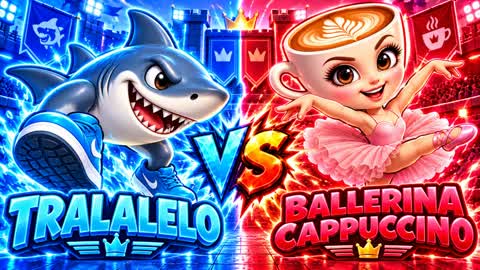 BALLERINA VS TRALALERO RED VS BLUE