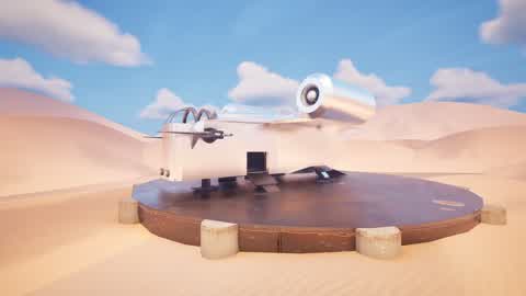 The Razor blade space crest