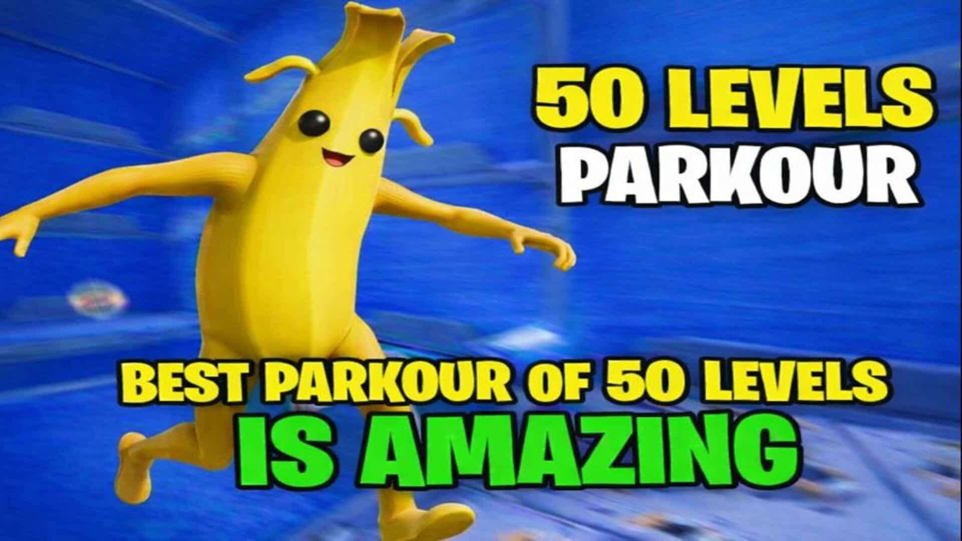 Parkour of 50 levels amazing