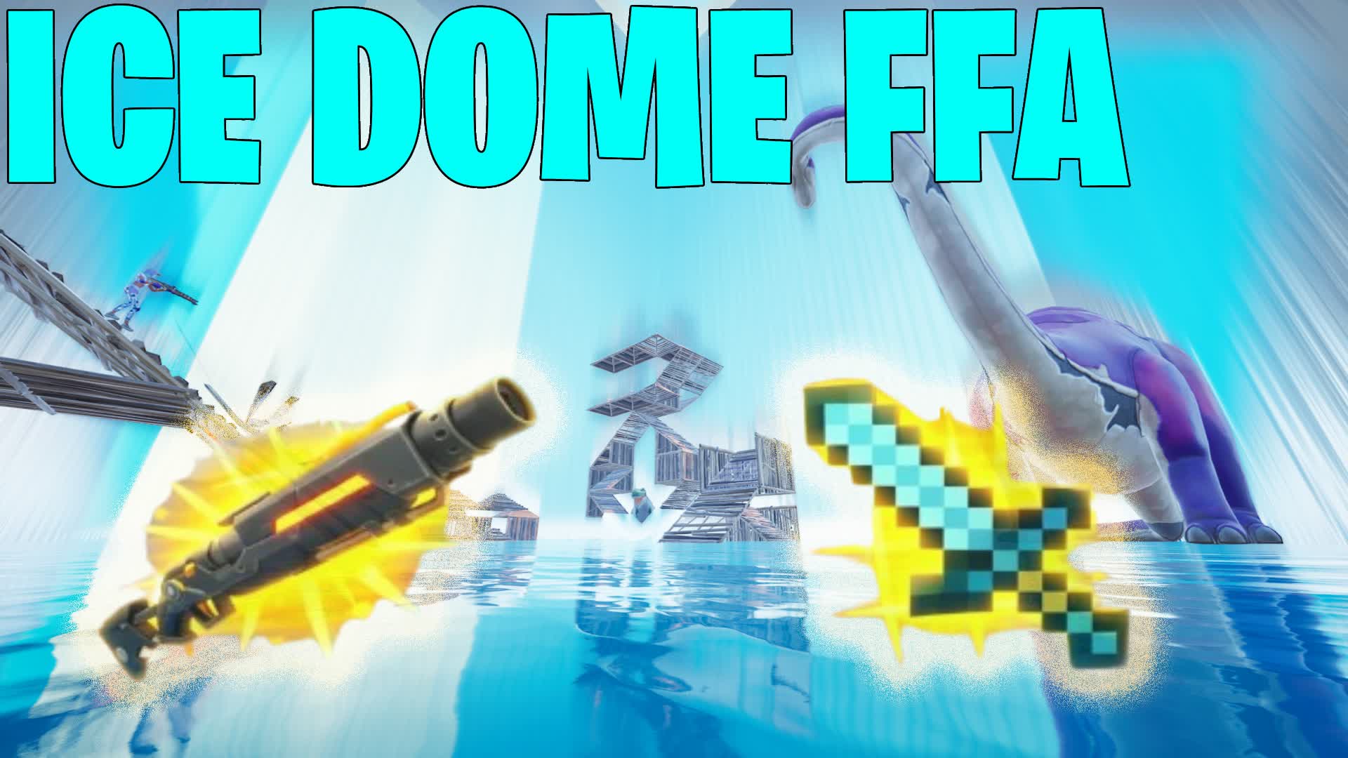 SUPER ICE DOME 1v1❄️FFA❄️BEST WEAPONS💙