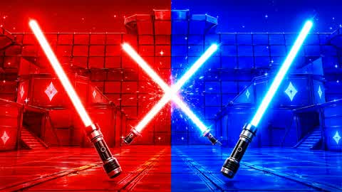 LIGHTSABER RED VS BLUE 🔴🔵