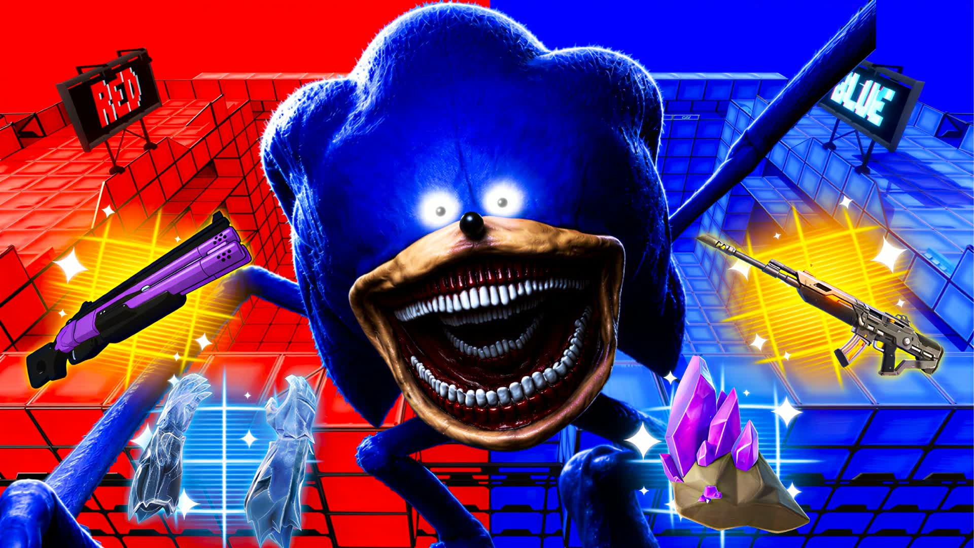RED VS BLUE STARWARS BOSSFIGHT SONIC