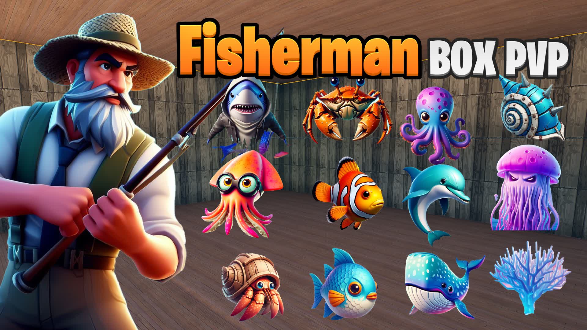 🎣FISHERMAN BOX PVP📦 002890160418 by ei_studio Fortnite Creative Map