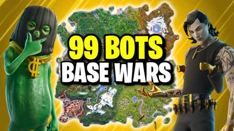 🏆99 BOTS BASE WARS⭐ALL WEAPONS🔫