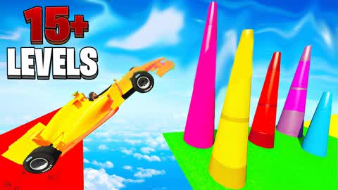 🌈SKY OBBY CAR PARCOUR🌈 3863-1905-7160 by tinary - フォート