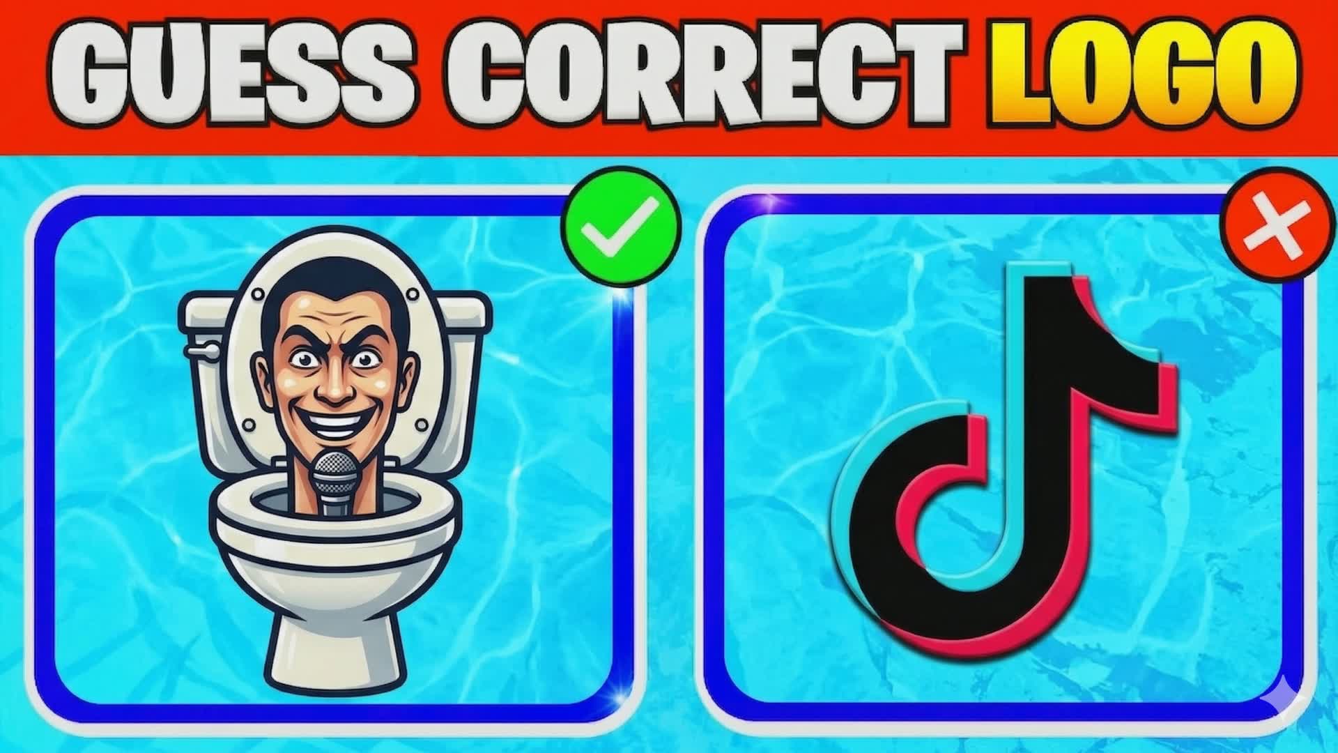 ロゴはどれだ!? スキビディ大当りゲームパークール