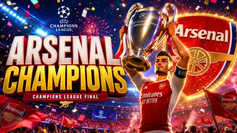 â˝ARSENAL CHAMPIONS LEAGUE WINNER!!!!