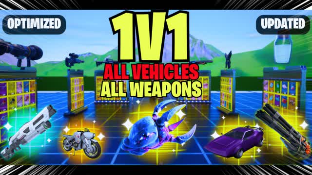 CRAZY 1V1 FFA 🎯ALL VEHICLES/GUNS🎯