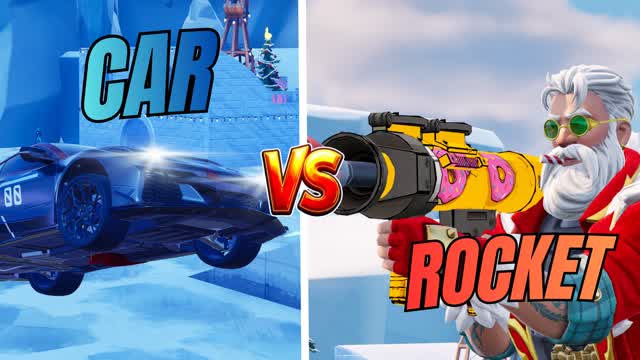 WINTER ROCKET VS CAR