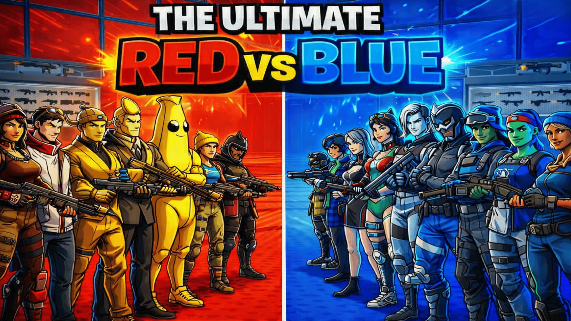 The Ultimate Red Vs Blue — Fortnite island 1985-9183-4714 by RyAlf75