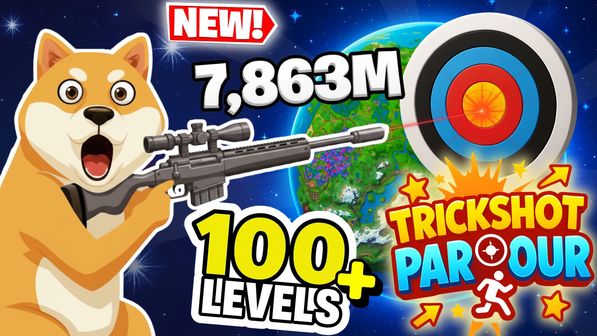 MAJESTIC TRICK SHOT PARKOUR🎯-100+Levels