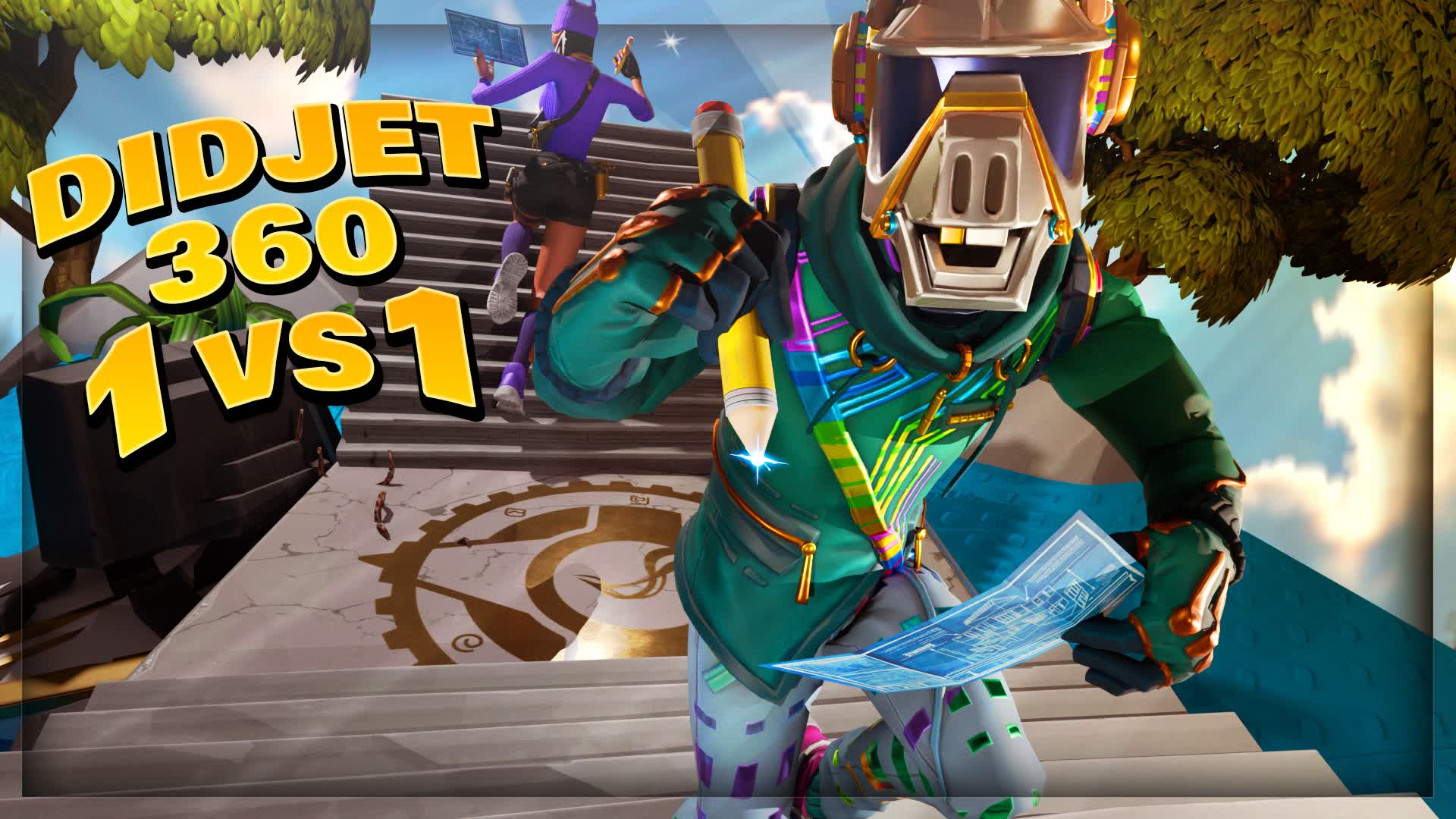 1V1 BUILD FIGHT - DIDJET360 🏆V2