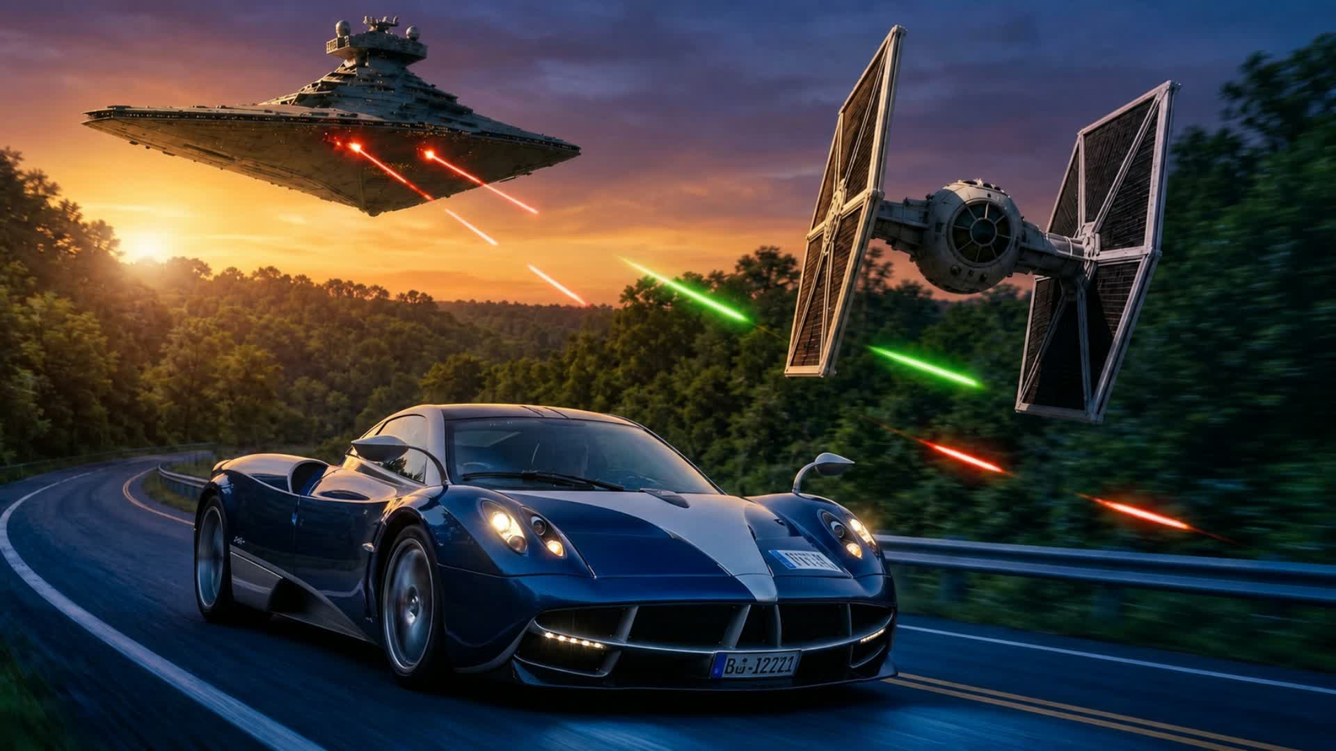 レーシングドライビング フリーフォーオール スター・ウォーズ
