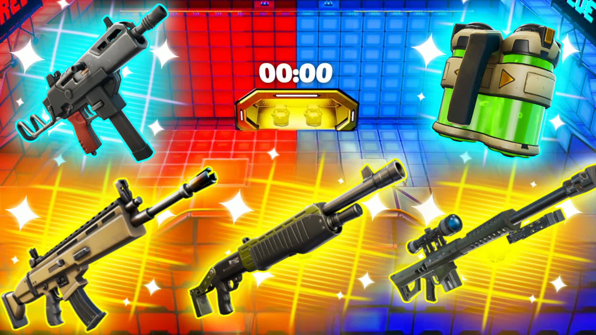 MEGA RED VS BLUE 🔴🔵FORTNITE