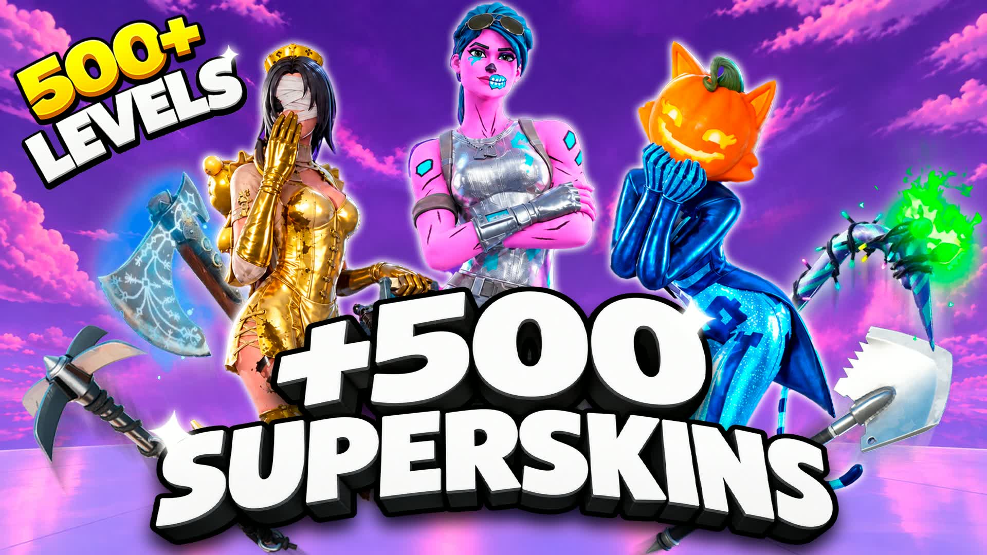 500 SUPER SKINS FREE BUILD 500+
