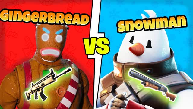CRAZY âïžSnowman vs GingerbreadđȘ