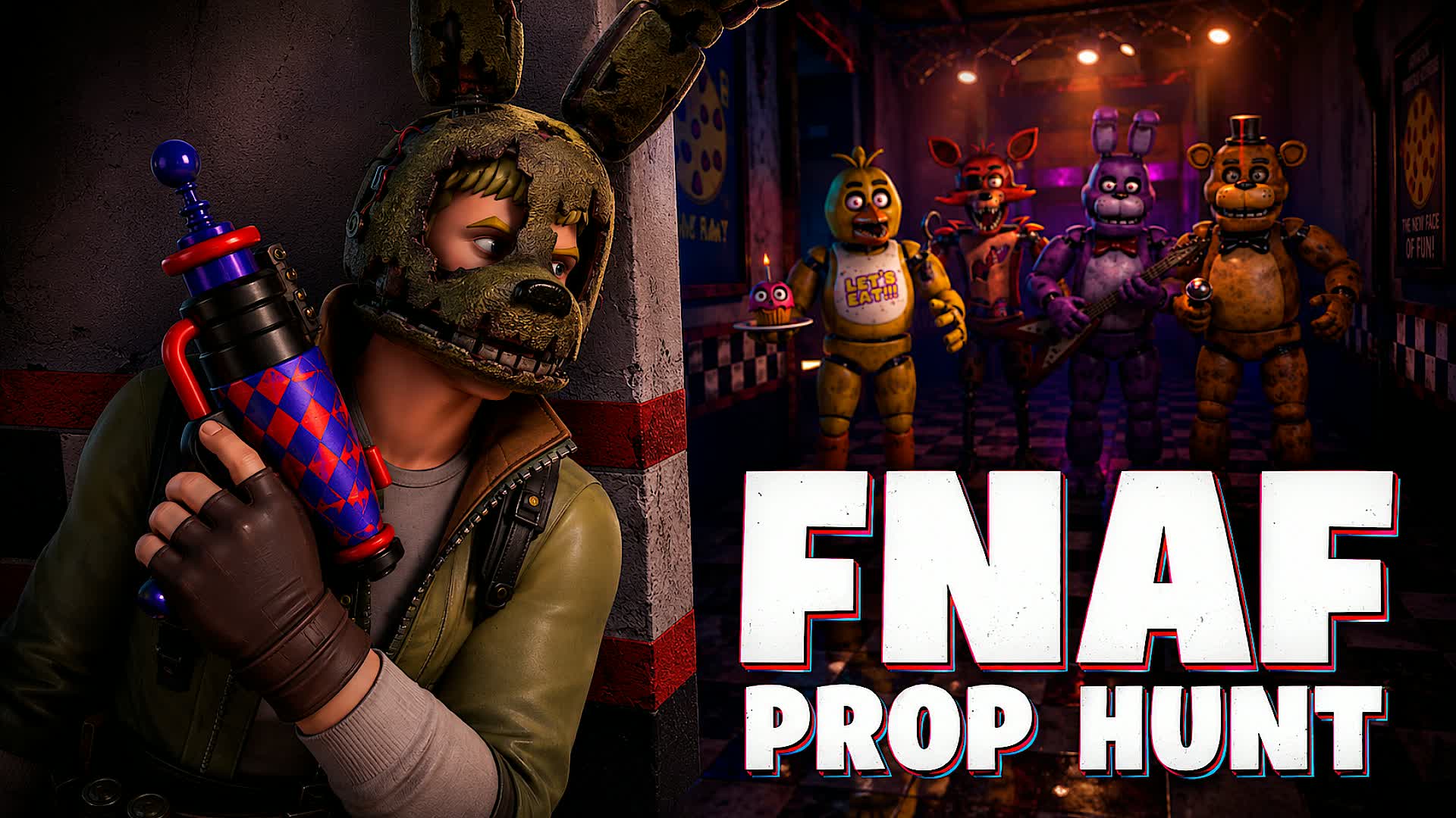 FNAF PROP HUNT 🐻 FREDDY'S PIZZERIA
