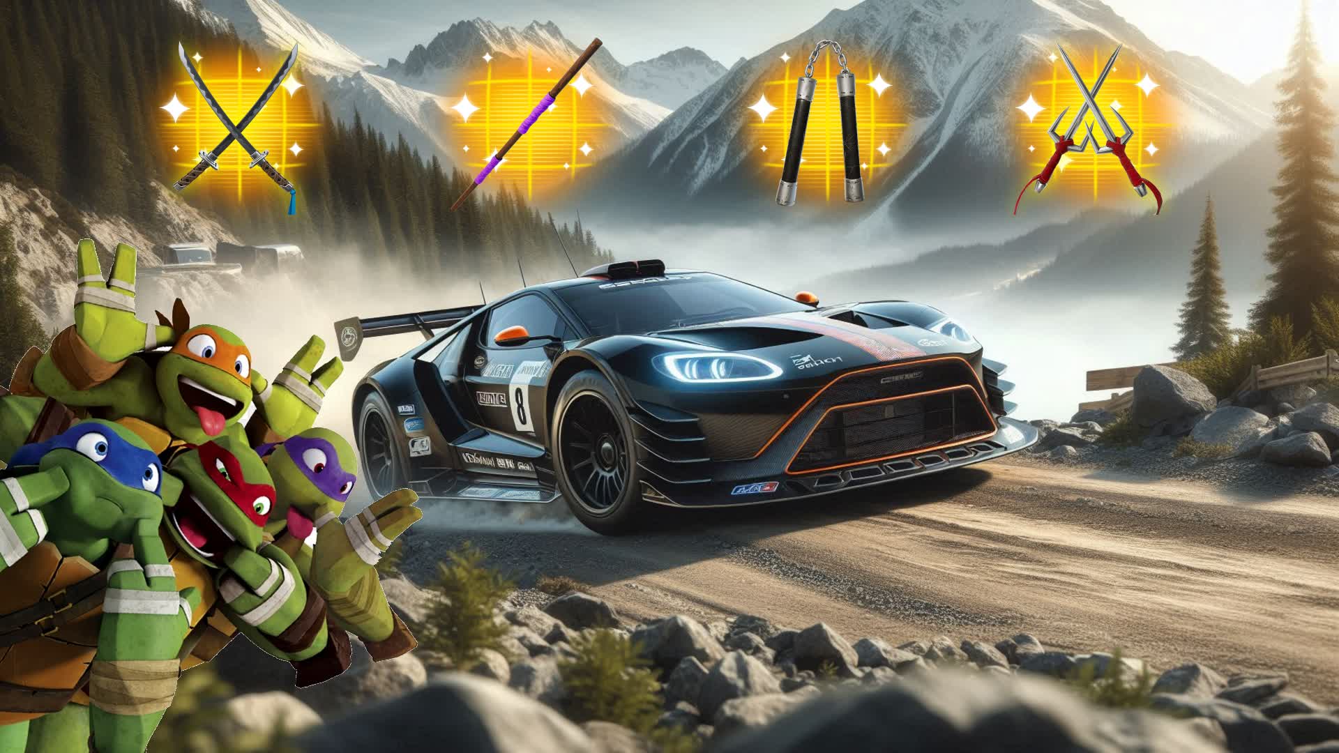 🌄 TMNT - CRAZY MOUNTAIN ROAD 🌄