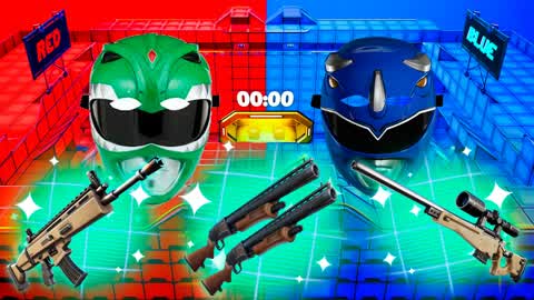 MEGA RANGERS GREEN VS BLUE 🟢🔵