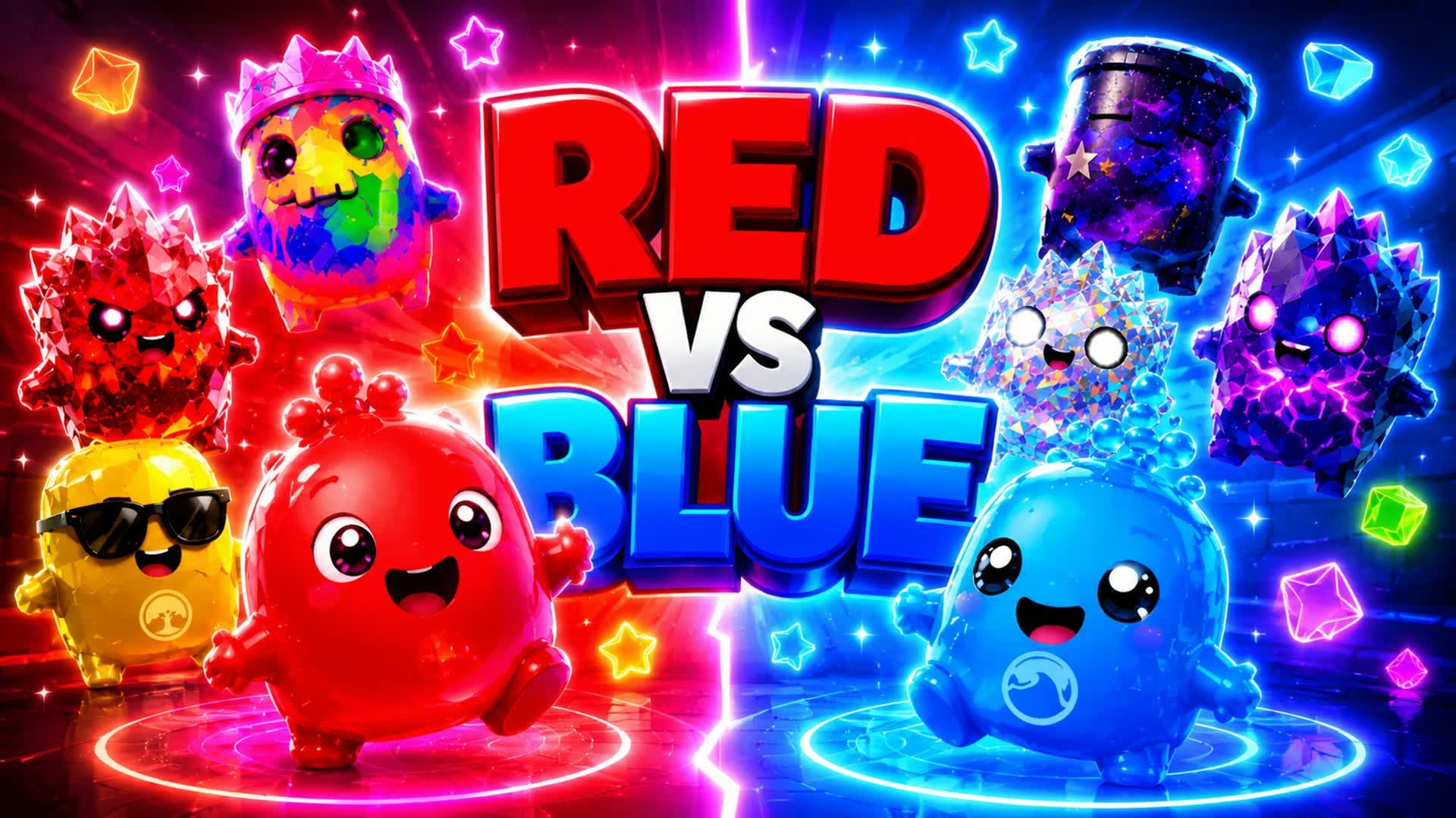 RED VS BLUE SUPER PARTY🌈