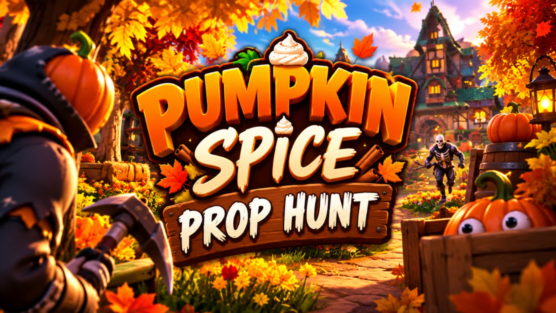 Pumpkin Spice Prop Hunt 🎃, Fortnite island 3127-8428-8538 by hail