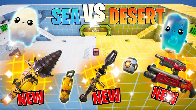 SUPER SEA VS DESERT 🔵🟡