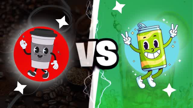 SODA🥤 VS COFFEE☕ (Green vs Black)