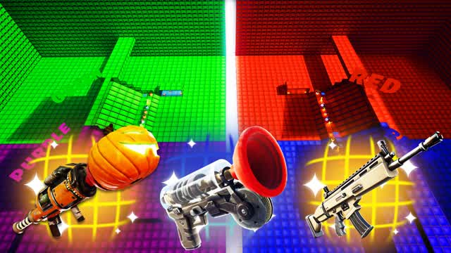 CRAZY RED VS BLUE 4TEAMS🔴🔵