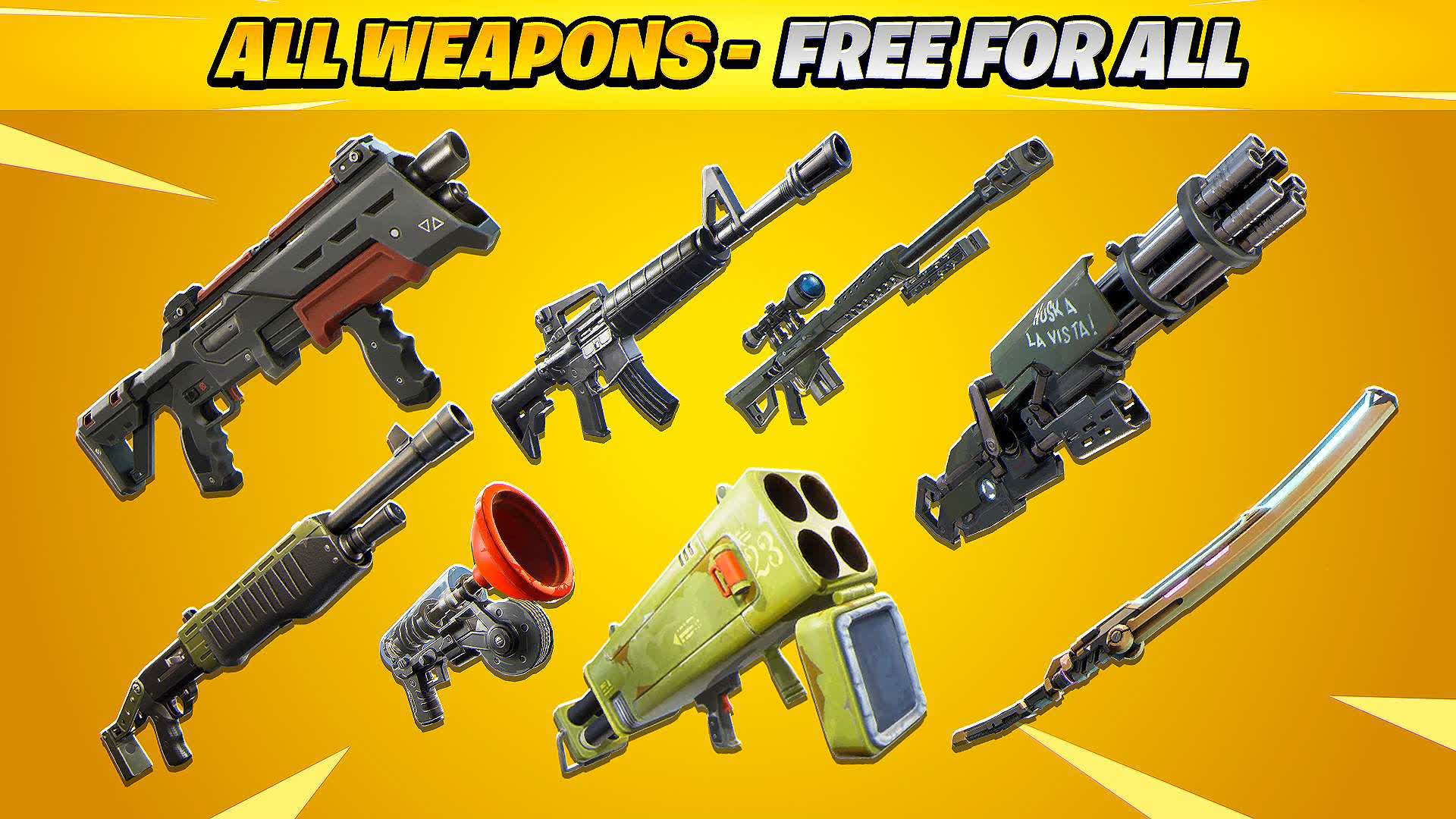  All WEAPONS RANKED 9530 6687 6856 By 1v1 zone box pvp Fortnite 