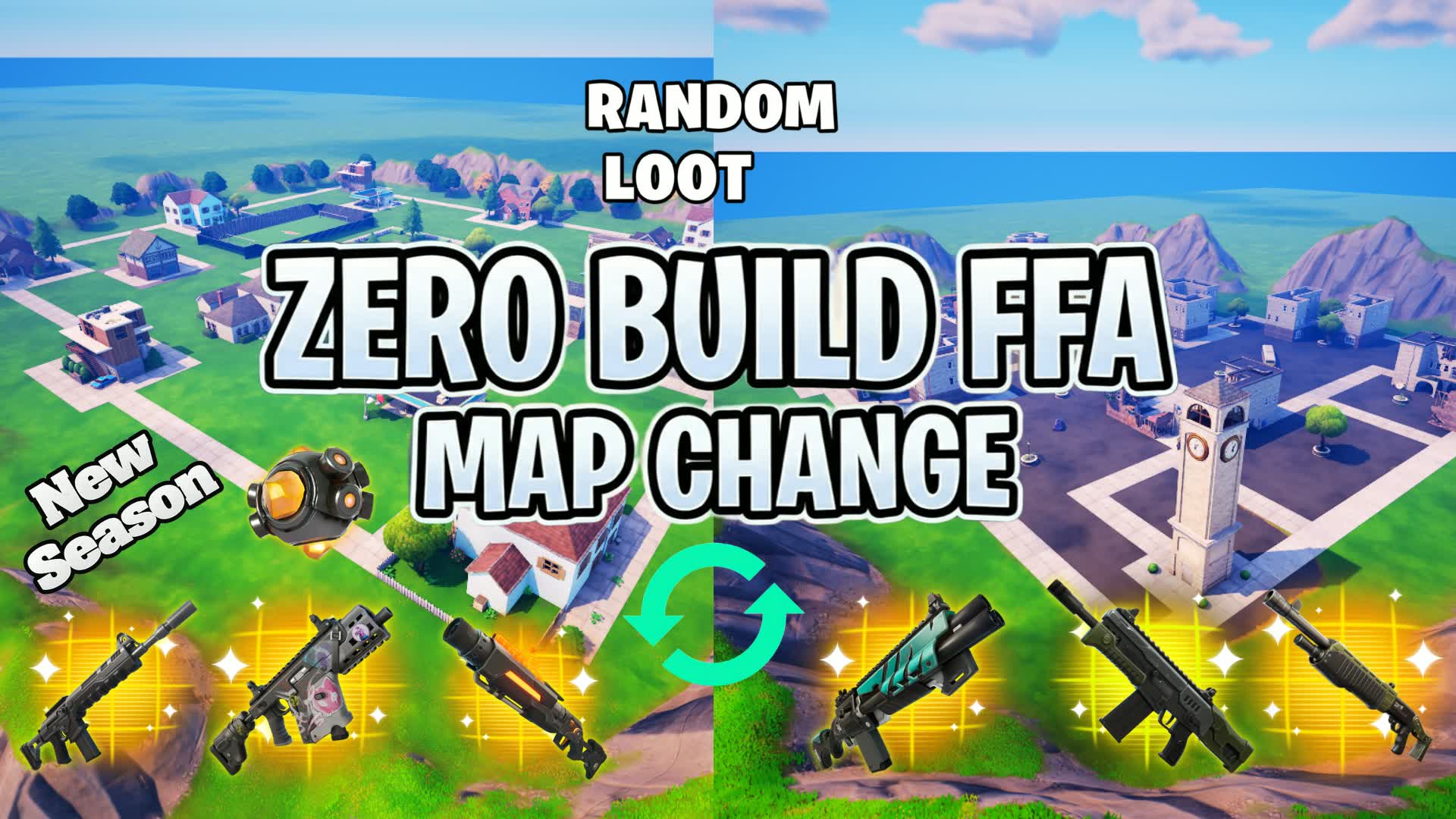 ZERO BUILD FFA MAP CHANGE 🎯