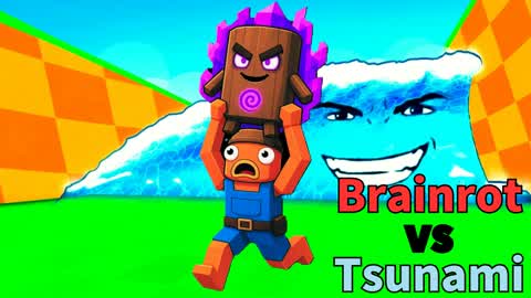 Brainrot vs Tsunami