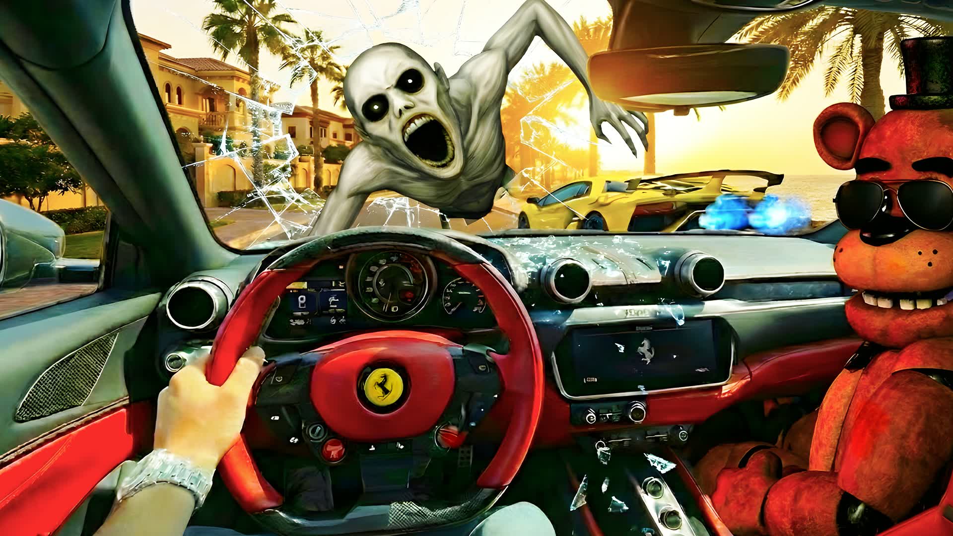 DRIVE WITH FNAF 🚗 ZOMBIE FASHION SHOW ⭐