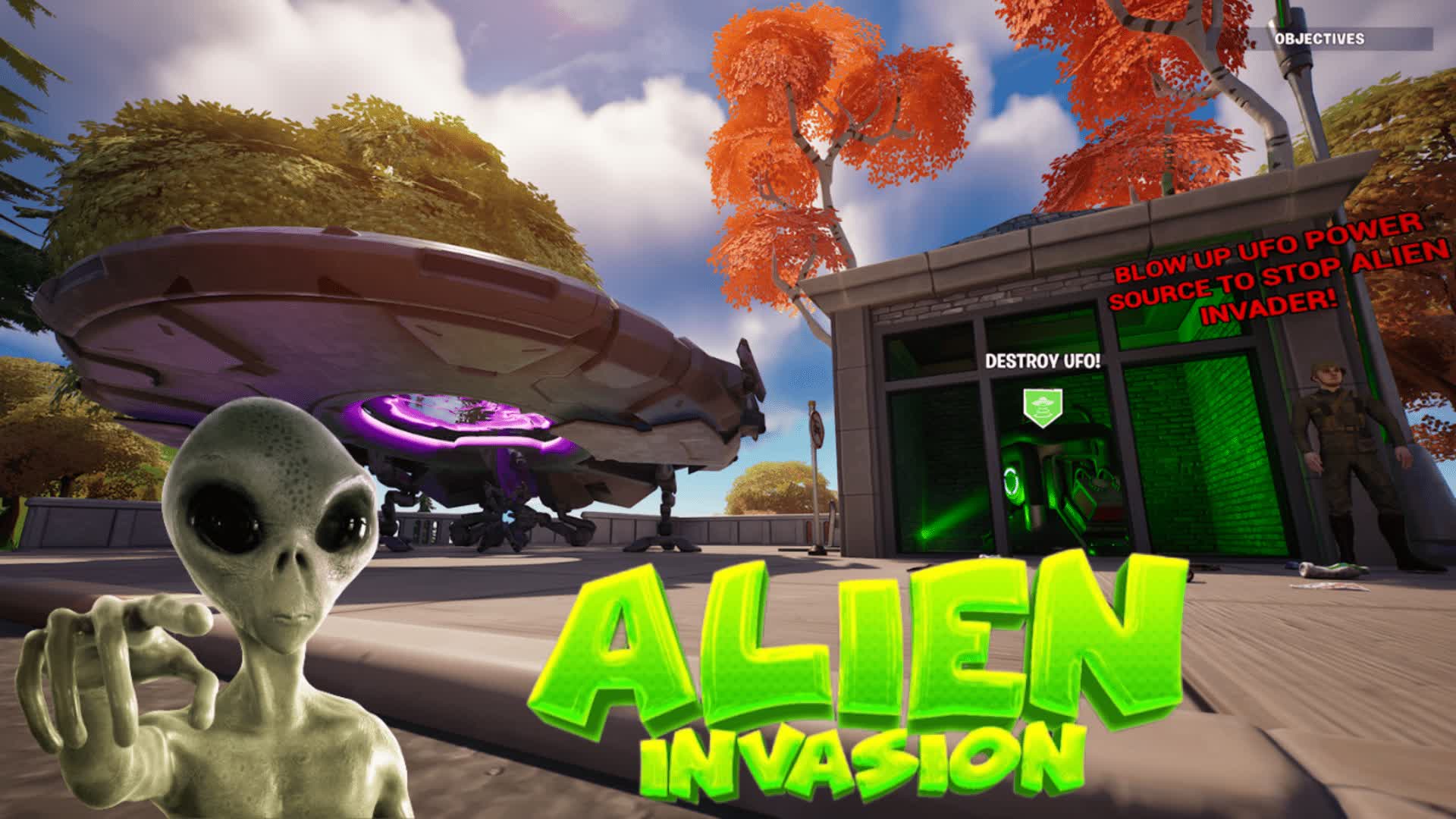 ALIEN INVASION! 7771-2787-2281 by stroh-time - Fortnite Creative Map