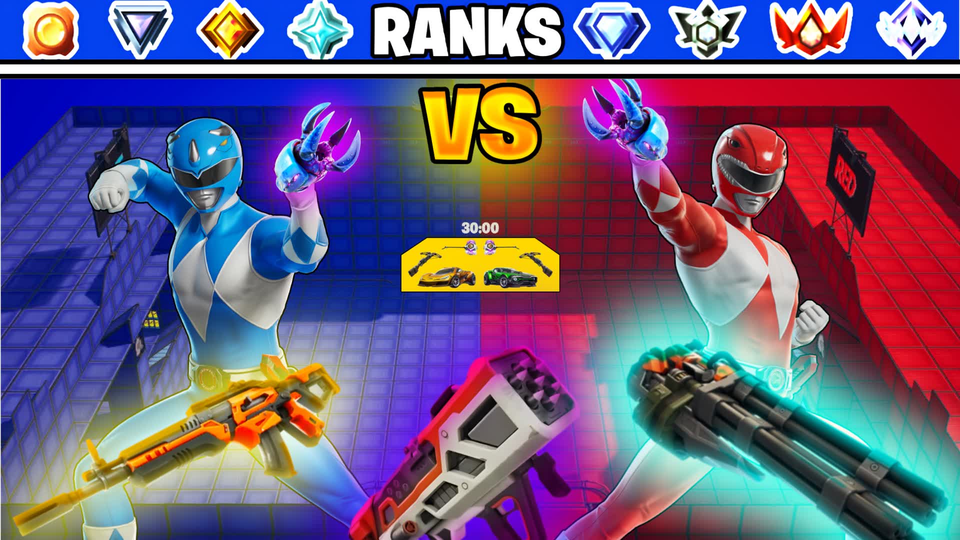 🥇 RANKED RANGERS RED VS BLUE 💥