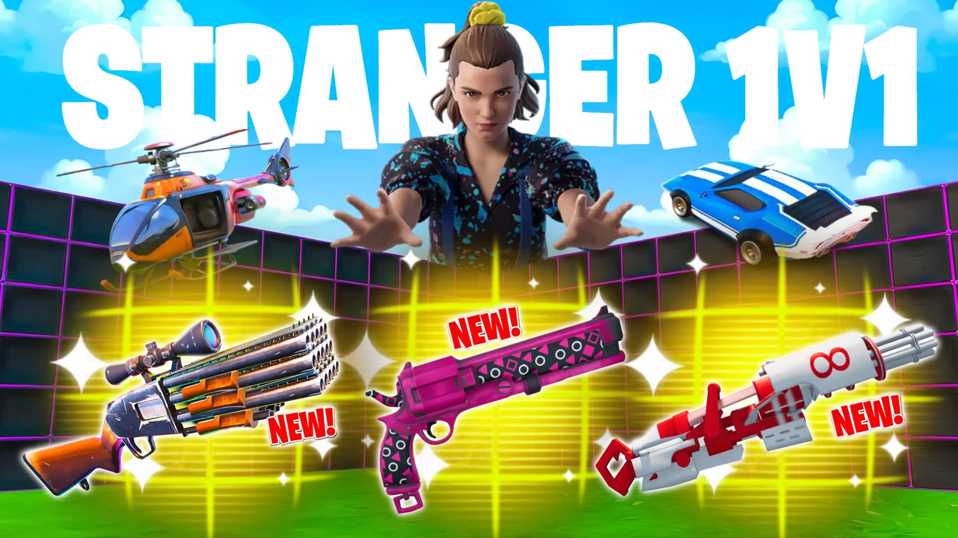 STRANGER 1V1 FFA - ALL GUNS & RIDES