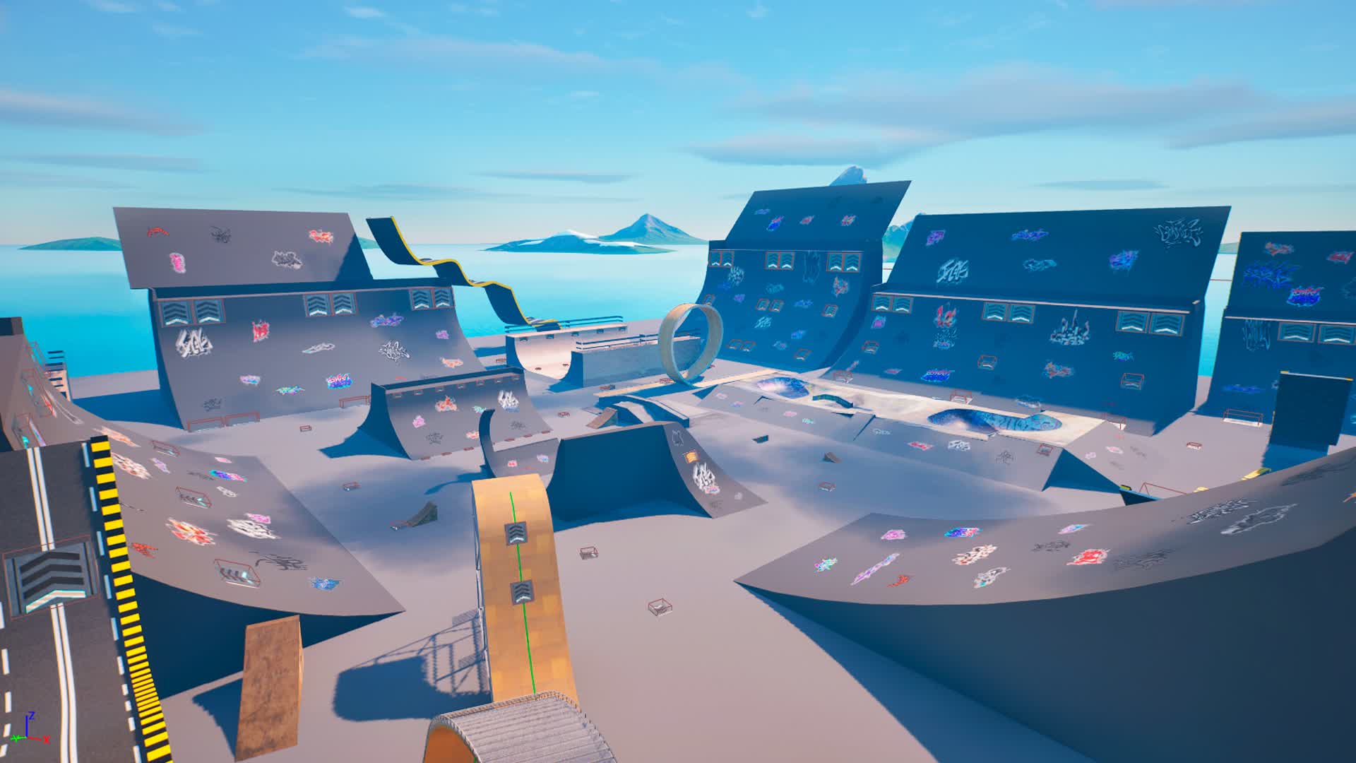 Mega Skatepark 388599449174 by hacky Fortnite Creative Map Code