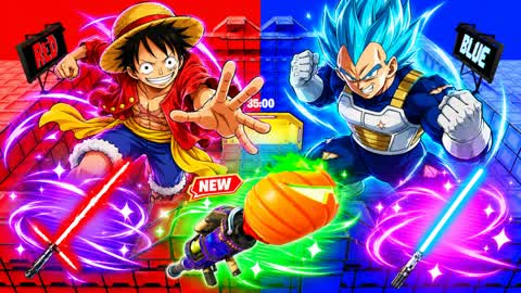 ONEPIECE VS VEGETA RED VS BLUE RVB 🔴🔵