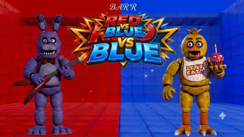 🔴🔵RVB FNAF RED VS BLUE [HORROR]
