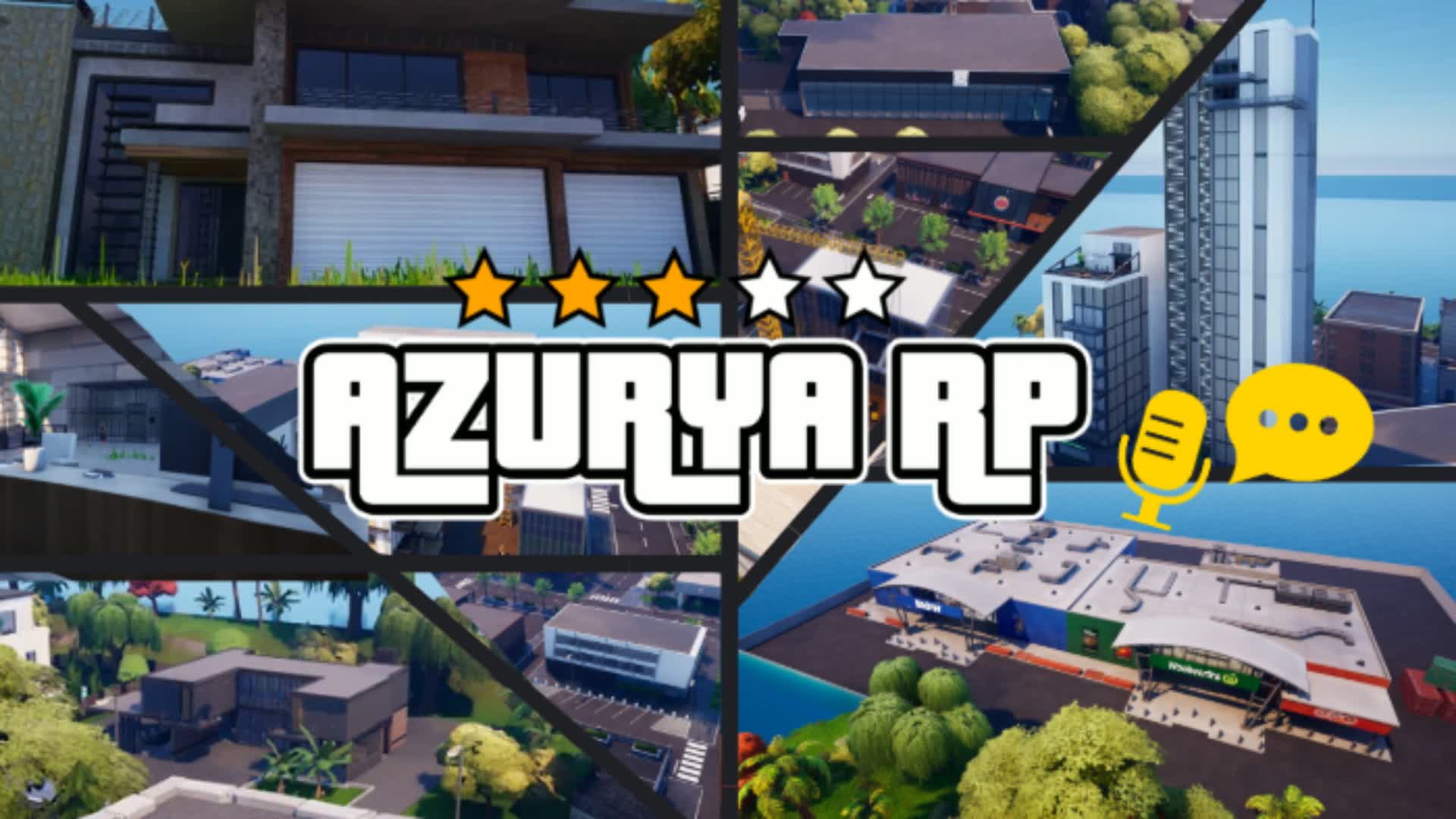 AZURYA RP 🏙️ — Fortnite island 0216-6885-7936 by P I K 4 B U