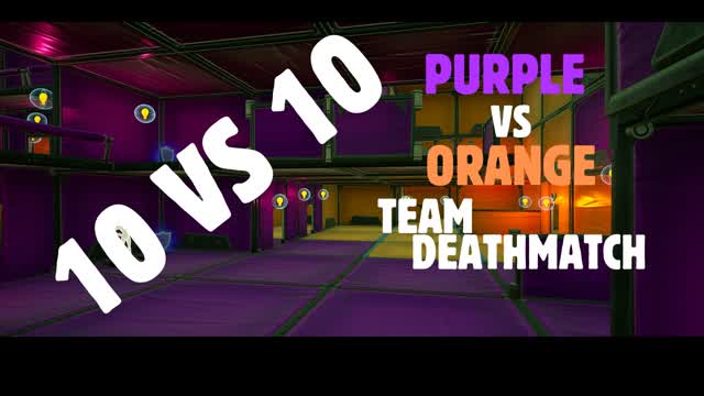 PURPLE VS ORANGE TEAM DEATHMATCH