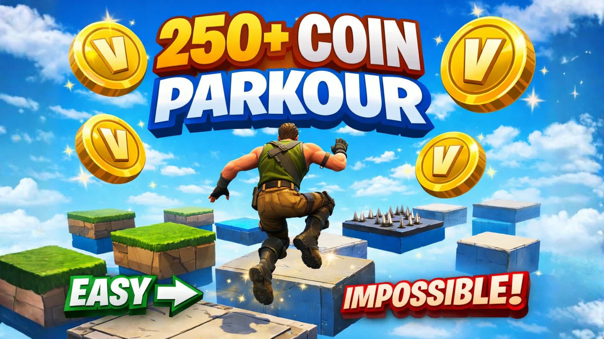 ⭐250+ Default Coin Parkour⭐