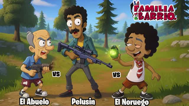 ABUELO vs NORUEGO vs PELUSIN 💥 BARRIO